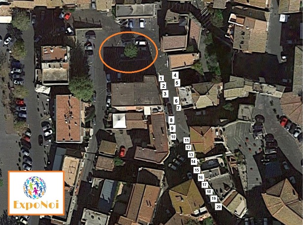 Cartina postazioni stand