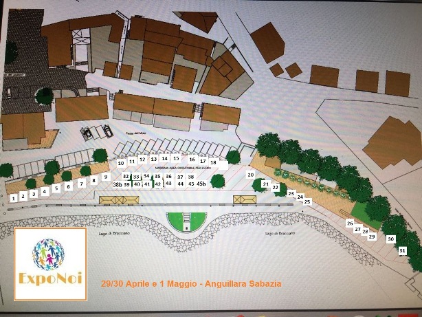 Cartina postazioni stand