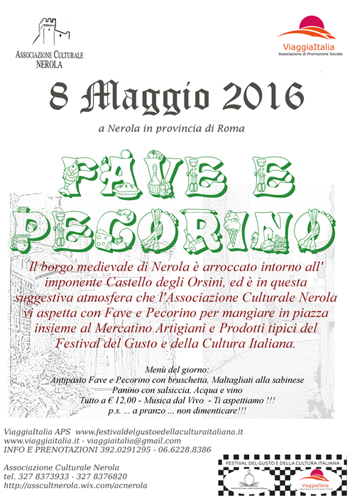 8 Maggio 2016 Fave e Pecorino a Nerola
