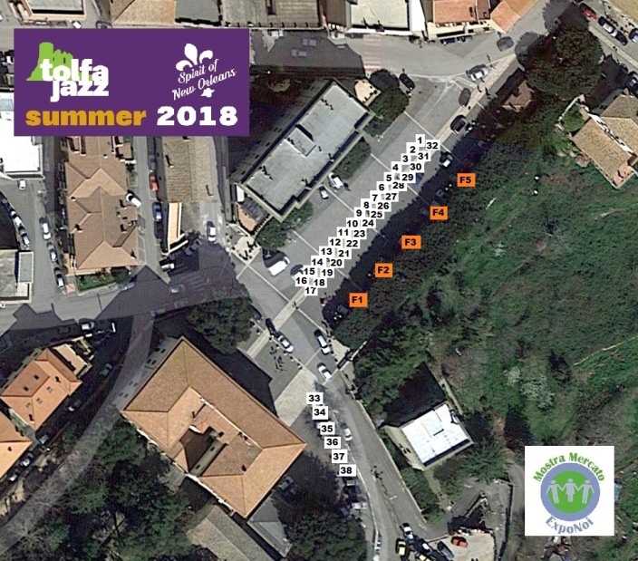 Cartina postazioni stand