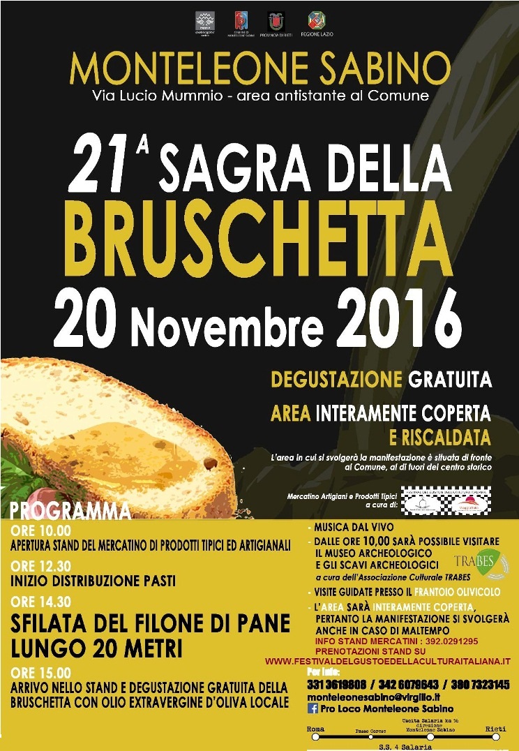 21^ Sagra della Bruschetta a Monteleone Sabino RI)