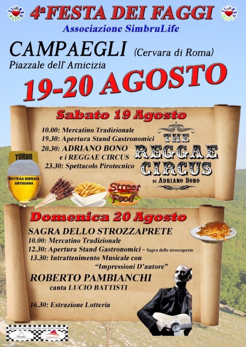 19/20 Agosto Festa dei Faggi a Campaegli